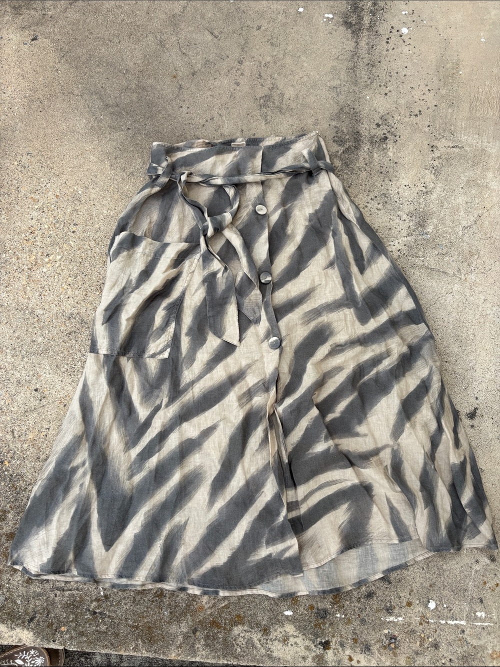 120% Lino Skirt with pocket NWT X-small